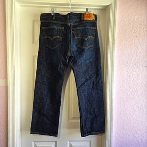 Levi's 501 Denim Jeans 40x30‎ Straight Leg Button Fly Dark Wash Made In Mexico